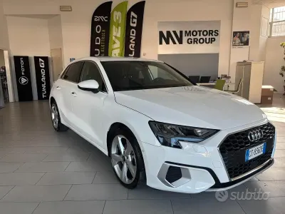 Usata Audi A3 Advanced 110 CV (80 kW) 2024 Bianco Berlina