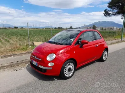 Brugt Fiat 500 Lounge 69 HK (50 kW) 2012 Rød Sedan