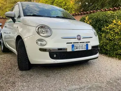Usata Fiat 500 Lounge 75 CV (55 kW) 2009 Bianco Cabrio