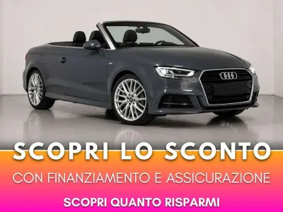 Usata Audi A3 Cabriolet S-Line 190 CV (139 kW) 2019 Grigio Cabrio