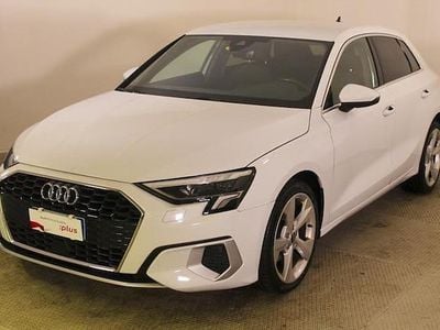 Usata Audi A3 Advanced 150 CV (110 kW) 2022 Bianco ghiaccio metallizzato Berlina