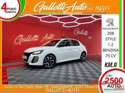 Usata Peugeot 208 Style 75 CV (55 kW) 2024 Bianco Utilitaria