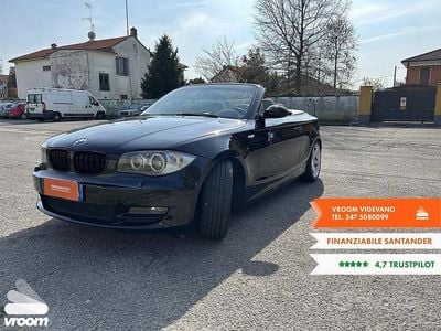 Usata BMW 120 Cabriolet Efficient Dynamics 177 CV (130 kW) 2009 Nero Cabrio