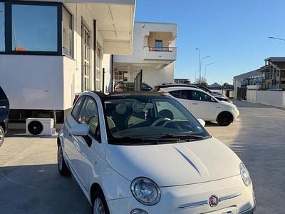 Usata Fiat 500C Lounge 95 CV (69 kW) 2010 Bianco Cabrio