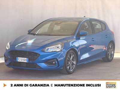 Usata Ford Focus ST-Line 120 CV (88 kW) 2019 Blu Berlina