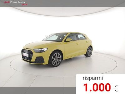 Usata Audi A1 Sportback 95 CV (69 kW) 2020 Giallo pitone metallizzato Utilitaria