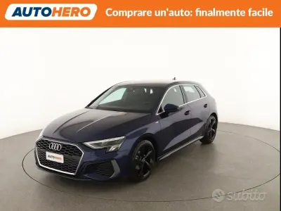 Usata Audi A3 S-Line 116 CV (85 kW) 2022 Blu Berlina