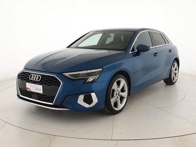 Usata Audi A3 Sportback g-tron Advanced Plus 131 CV (96 kW) 2022 Blu atollo metallizzato Utilitaria