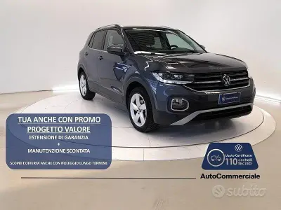 Usata VW T-Cross Advance 110 CV (80 kW) 2023 Grigio scuro SUV