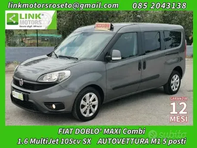 Usata Fiat Doblò 105 CV (77 kW) 2015 Grigio Monovolume