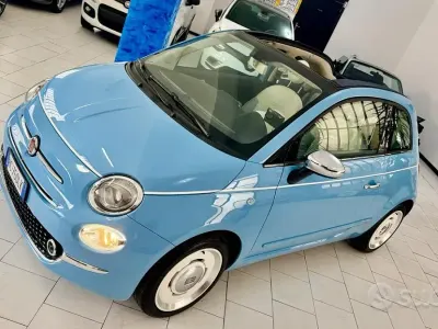 Usata Fiat 500C 69 CV (50 kW) 2018 Blu Cabrio