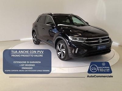 Usata VW T-Roc R-line 110 CV (80 kW) 2022 Nero SUV
