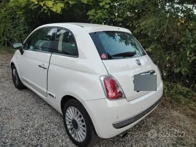 Usata Fiat 500 69 CV (50 kW) 2009 Bianco Cabrio