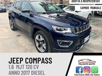 Usata Jeep Compass Limited 120 CV (88 kW) 2017 Blu SUV