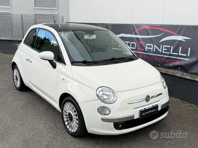 Usata Fiat 500 Lounge 69 CV (50 kW) 2009 Bianco Cabrio