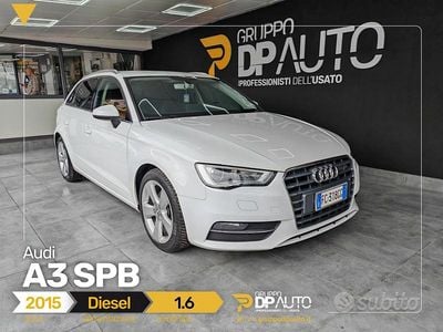Usata Audi A3 Ambiente 110 CV (80 kW) 2015 Bianco Berlina