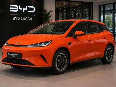 Nuova BYD Dolphin Active 127 kW (174 CV) 2026 Sunset orange Utilitaria