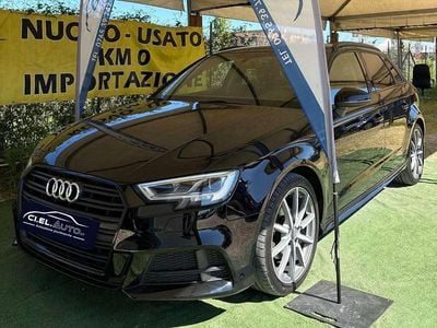 Usata Audi A3 S-Line 150 CV (110 kW) 2019 Nero Berlina