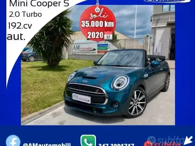 Usata Mini Cooper S Cabriolet 192 CV (141 kW) 2020 Blu Cabrio