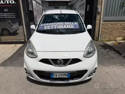 Usata Nissan Micra Acenta 80 CV (58 kW) 2014 Bianco Utilitaria