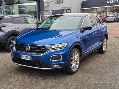 Usata VW T-Roc Advance 150 CV (110 kW) 2020 Blu SUV