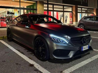 Usata Mercedes C220 AMG line 170 CV (125 kW) 2018 Grigio Coupé