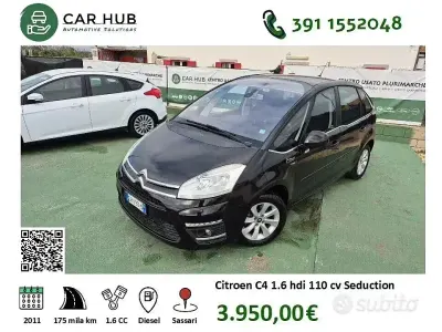 Usata Citroën C4 Picasso Exclusive 112 CV (82 kW) 2011 Nero Monovolume