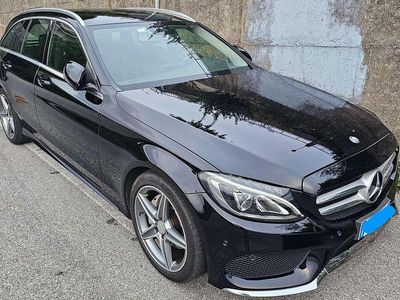Usata Mercedes C200 Premium 136 CV (100 kW) 2017 Nero Station wagon