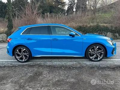 Usata Audi A3 S-Line 150 CV (110 kW) 2021 Blu Berlina