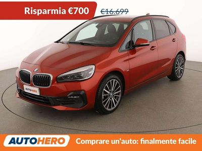 Usata BMW 216 Active Tourer Sport Line 116 CV (85 kW) 2019 Arancione Monovolume