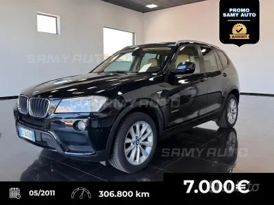 Usata BMW X3 184 CV (135 kW) 2011 Nero SUV