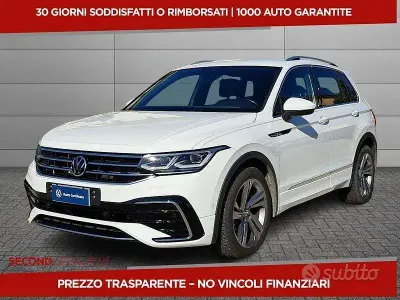 Usata VW Tiguan R-line 150 CV (110 kW) 2020 Bianco SUV