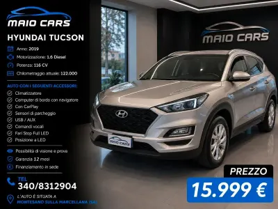 Usata Hyundai Tucson XPrime 116 CV (85 kW) 2019 Oro SUV