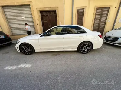 Usata Mercedes C300 204 CV (150 kW) 2019 Bianco Berlina