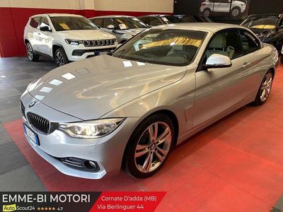 Usata BMW 420 Sport Line 184 CV (135 kW) 2015 Argento Cabrio