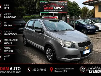Usata Chevrolet Aveo LT 84 CV (61 kW) 2011 Grigio Berlina