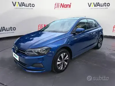 Usata VW Polo Comfortline 80 CV (58 kW) 2021 Blu/azzurro Utilitaria