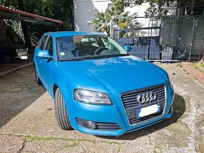 Usata Audi A3 Attraction 125 CV (91 kW) 2010 Blu Utilitaria