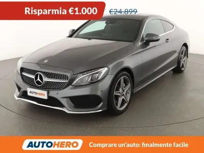 Usata Mercedes C220 Premium 170 CV (125 kW) 2017 Grigio Coupé