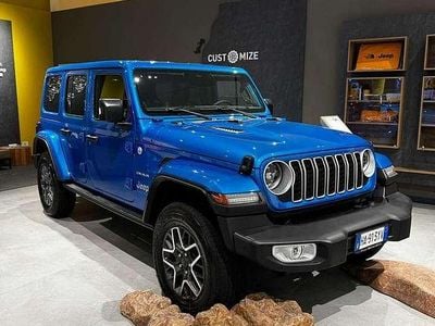 Nuova Jeep Wrangler Sahara 272 CV (200 kW) 2025 Blu/azzurro SUV