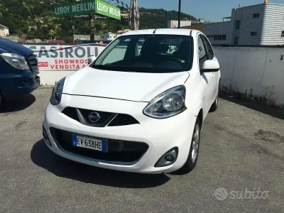 Usata Nissan Micra Acenta 80 CV (58 kW) 2014 Bianco Utilitaria