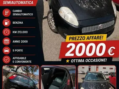 Usata Fiat Grande Punto 77 CV (56 kW) 2009 Nero Utilitaria
