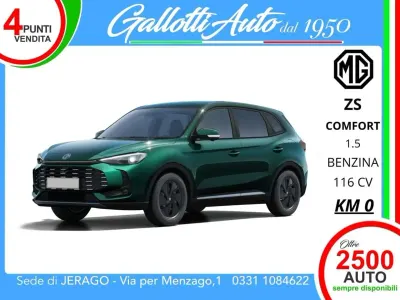 Nuova MG ZS Comfort 116 CV (85 kW) 2026 British green SUV