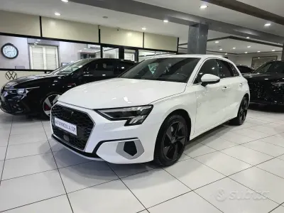 Usata Audi A3 Advanced 116 CV (85 kW) 2021 Bianco Berlina