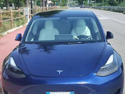 Usata Tesla Model 3 Long Range AWD 152 kW (208 CV) 2021 Blu/azzurro Berlina