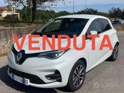 Usata Renault Zoe Intens 50 kW (69 CV) 2021 Bianco Utilitaria