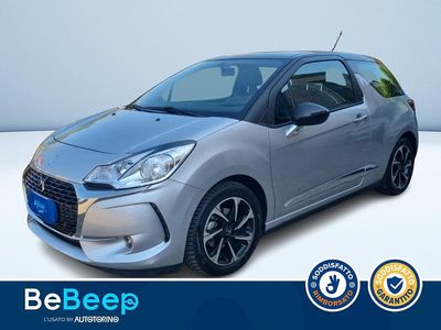 Usata DS Automobiles DS3 Sport Chic 100 CV (73 kW) 2018 Argento metallizzato Berlina