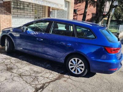 Usata Seat Leon ST Business 116 CV (85 kW) 2019 Blu/azzurro Station wagon