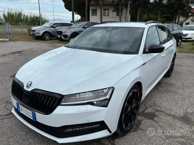 Occasion Skoda Superb SportLine 150 PK (110 kW) 2023 Wit Stationwagen