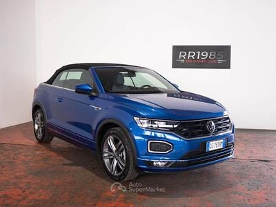 Usata VW T-Roc Cabriolet R-line 150 CV (110 kW) 2021 Blu Cabrio